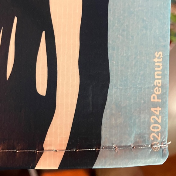 NWOT American Eagle Snoopy Peanuts Recycled Plastic Reusable Shopping Bag - Picture 8 of 8